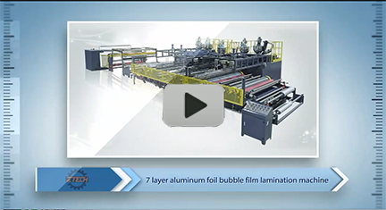 7-layer aluminum foil bubble film lamination machine