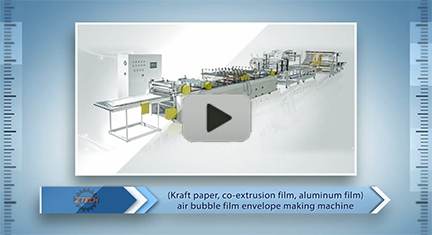 Air bubble film envelope making machine